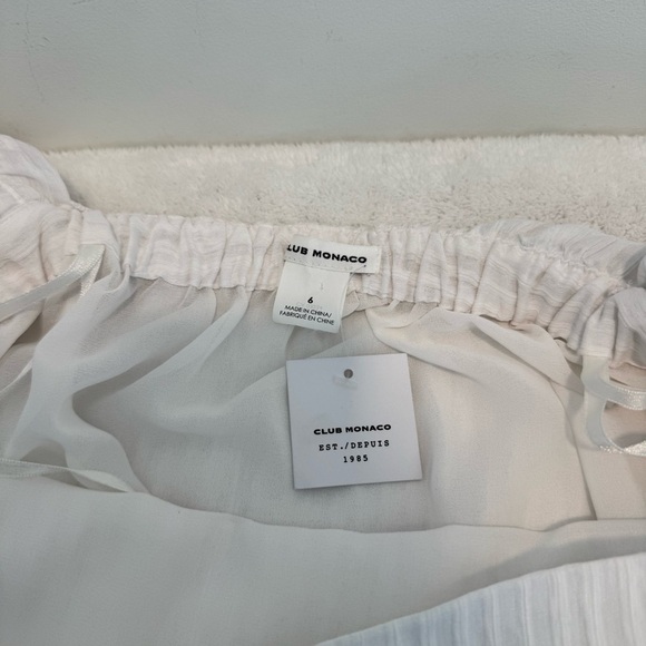 Club Monaco Malaina Off Shoulder Puffed Sleeve Top size 6 - Picture 7 of 16